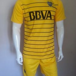 11 Young Adult Boca Juniors Soccer Uniforms-Uniformes De Futbol 