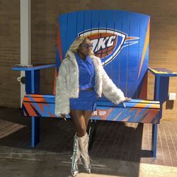 Cobalt Blue Suede/Fur Set 