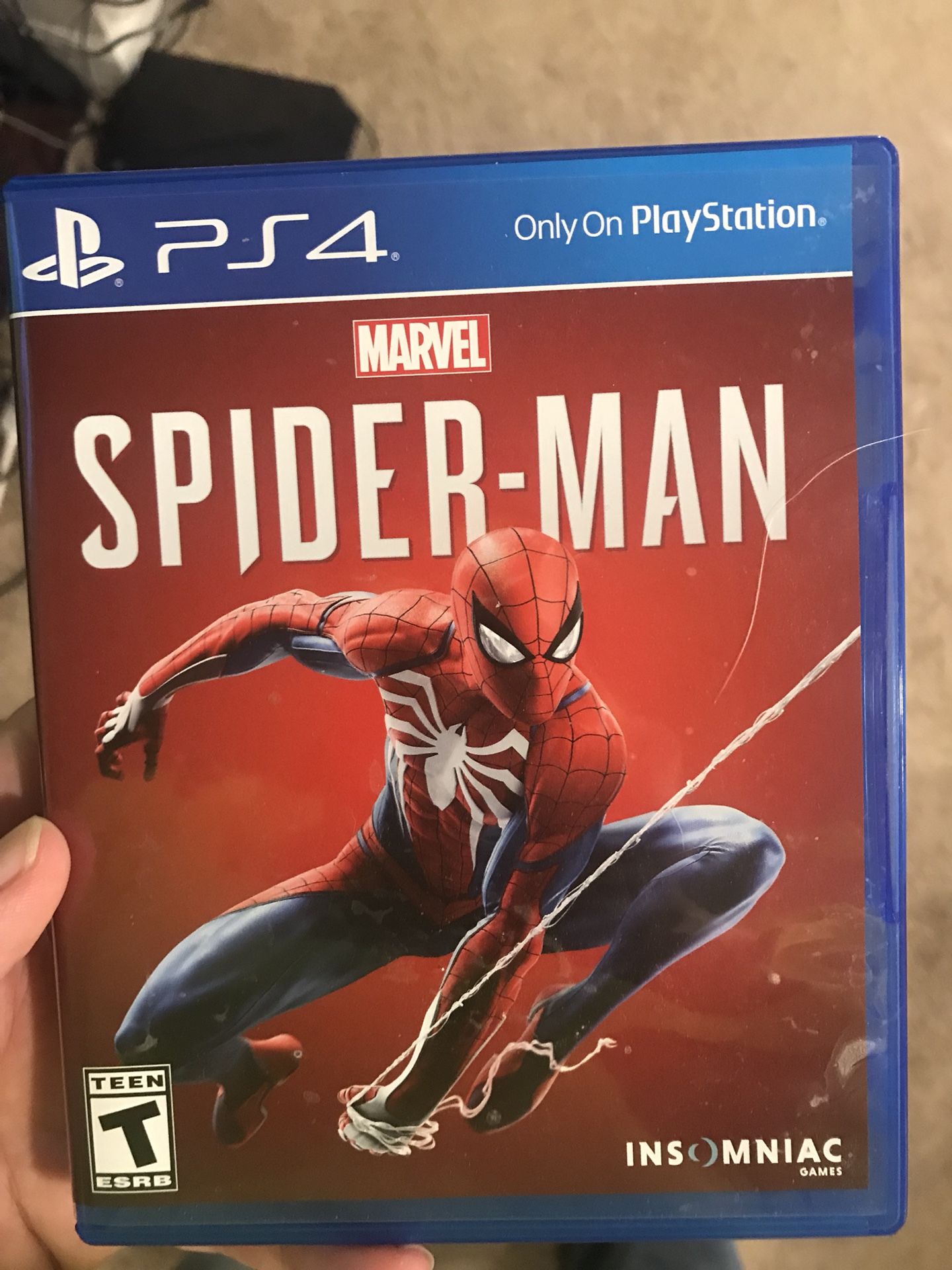 PS4 Spider-Man game. Works perfect. No scratches guaranteed.