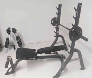 Weight Bench/Squat -Weight Set/Rack-Like New