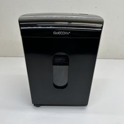 Used **GoECOlife Limited Edition 10-Sheet Microcut Shredder GMW104P-BLK 