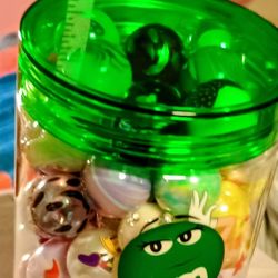 M&M Jar Full Of Character Beads 