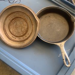 Griswold Cast Iron Skillet And Cover