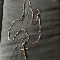 Gold Chain And Cross