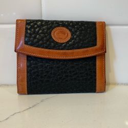 Dooney & Bourke Vintage Pebble Leather Credit Card Wallet