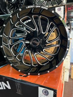 Legion Off Road 22x12 Gloss Black Milled Wheel
