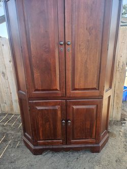 Beautiful Solid Wood Entertainment/Storage Cabinet