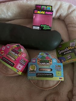 Squishy dumplings and pickle