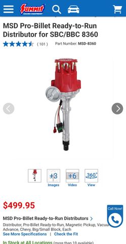 MSD Pro-Billet Ready-to-Run Distributor SBC/BBC 8360