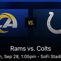 Colts vs Rams