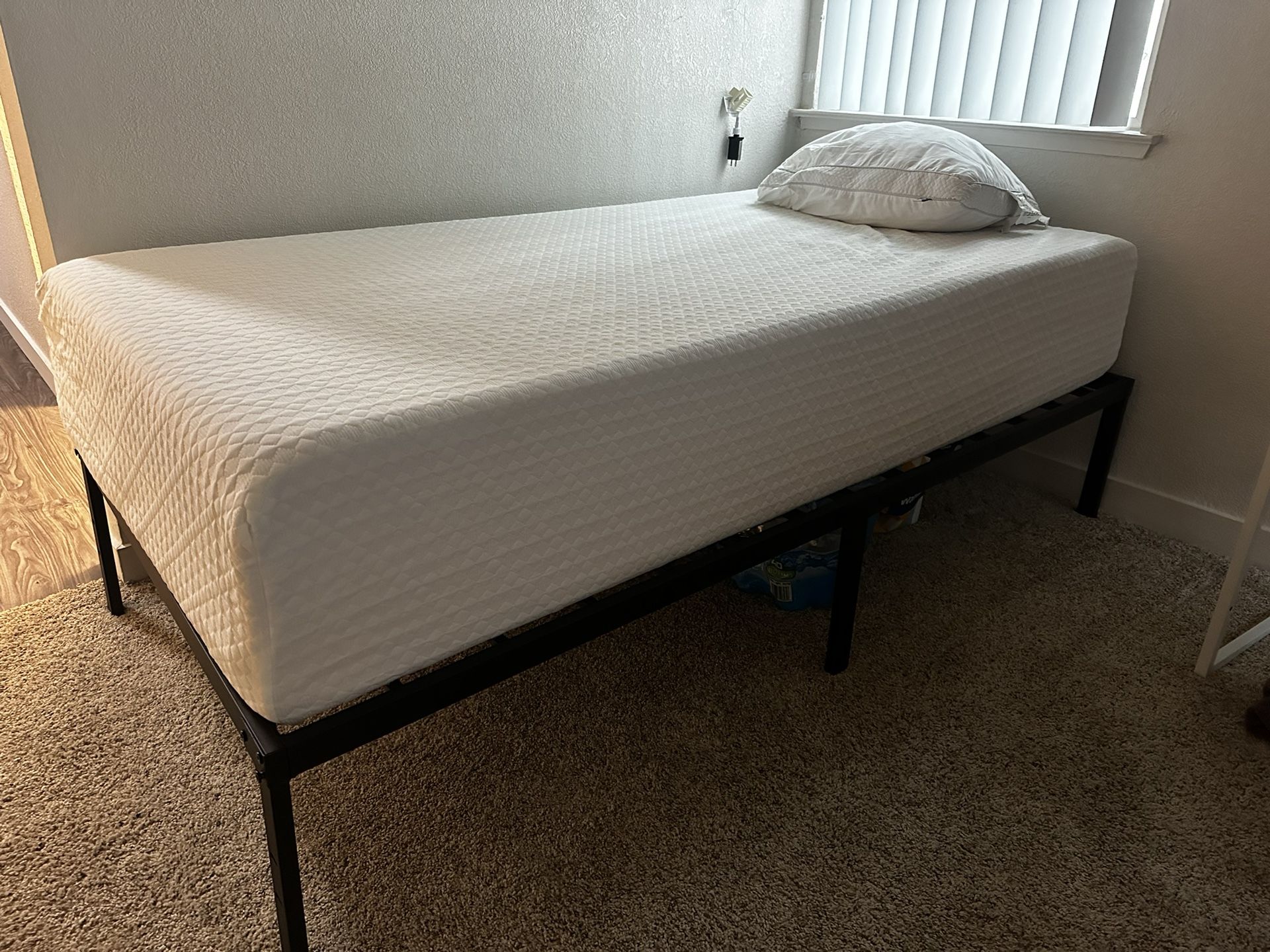 Twin Size Bed And Bed Frame