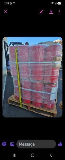 $20 red heavy duty industrial film. Stretch, wrap plastic shipping, packing, moving warehouse