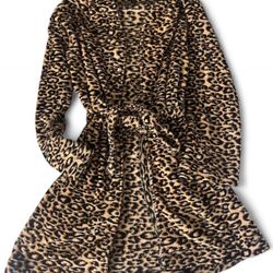 Cheetah print robe 
