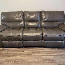 Recliner Leather Sofa $550