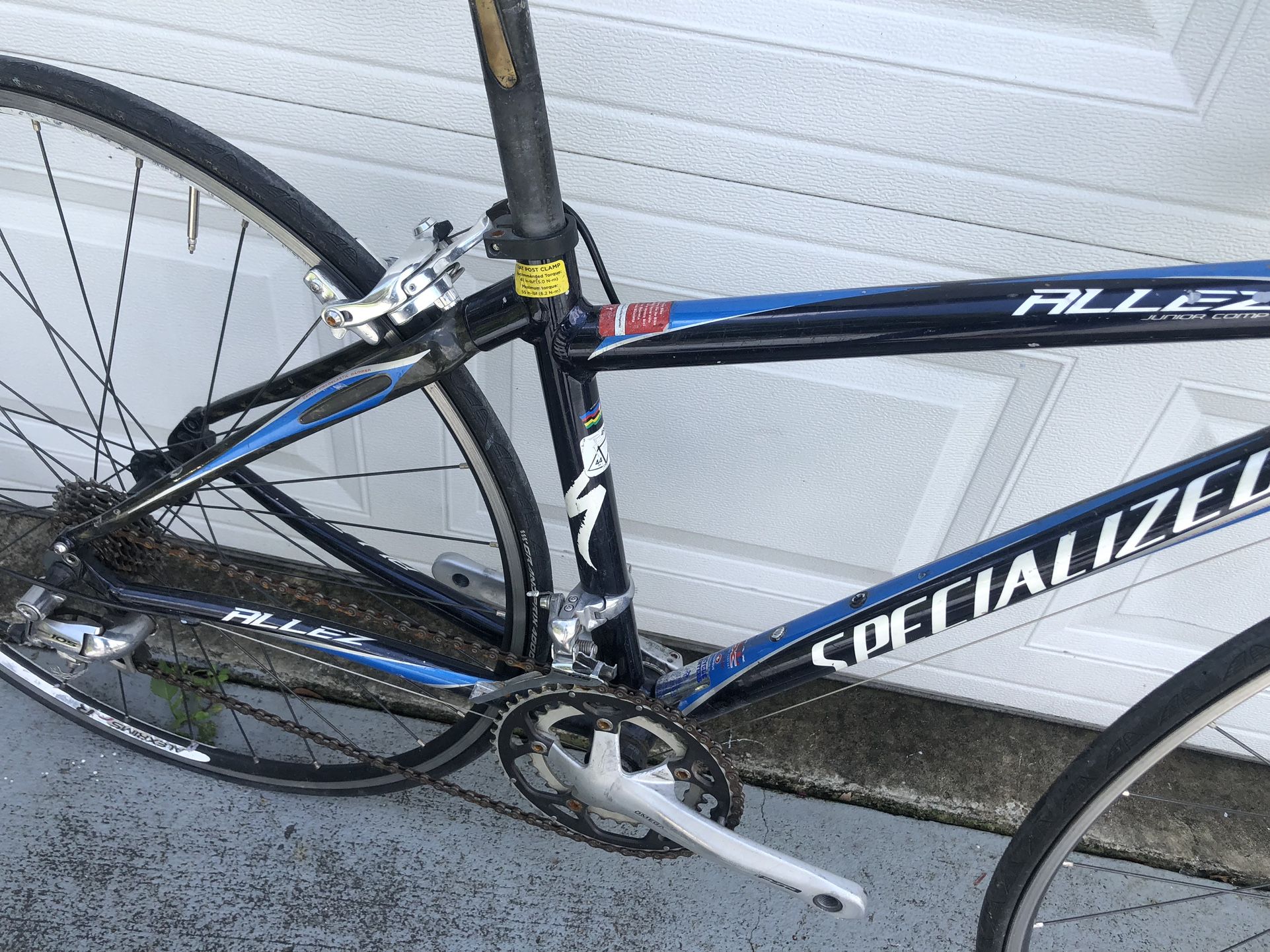 Specialized Allez E5 Disc Road Bike (Blue/Cool black /Blaze) (56cm