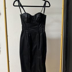 D&G Dolce And Gabbana Dress Black Corset