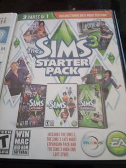 PC computer "The Sims 3 starter pack" (3 games in 1)