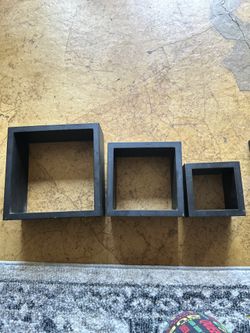 Storage Cubes Floating Bookcase, Space Saver