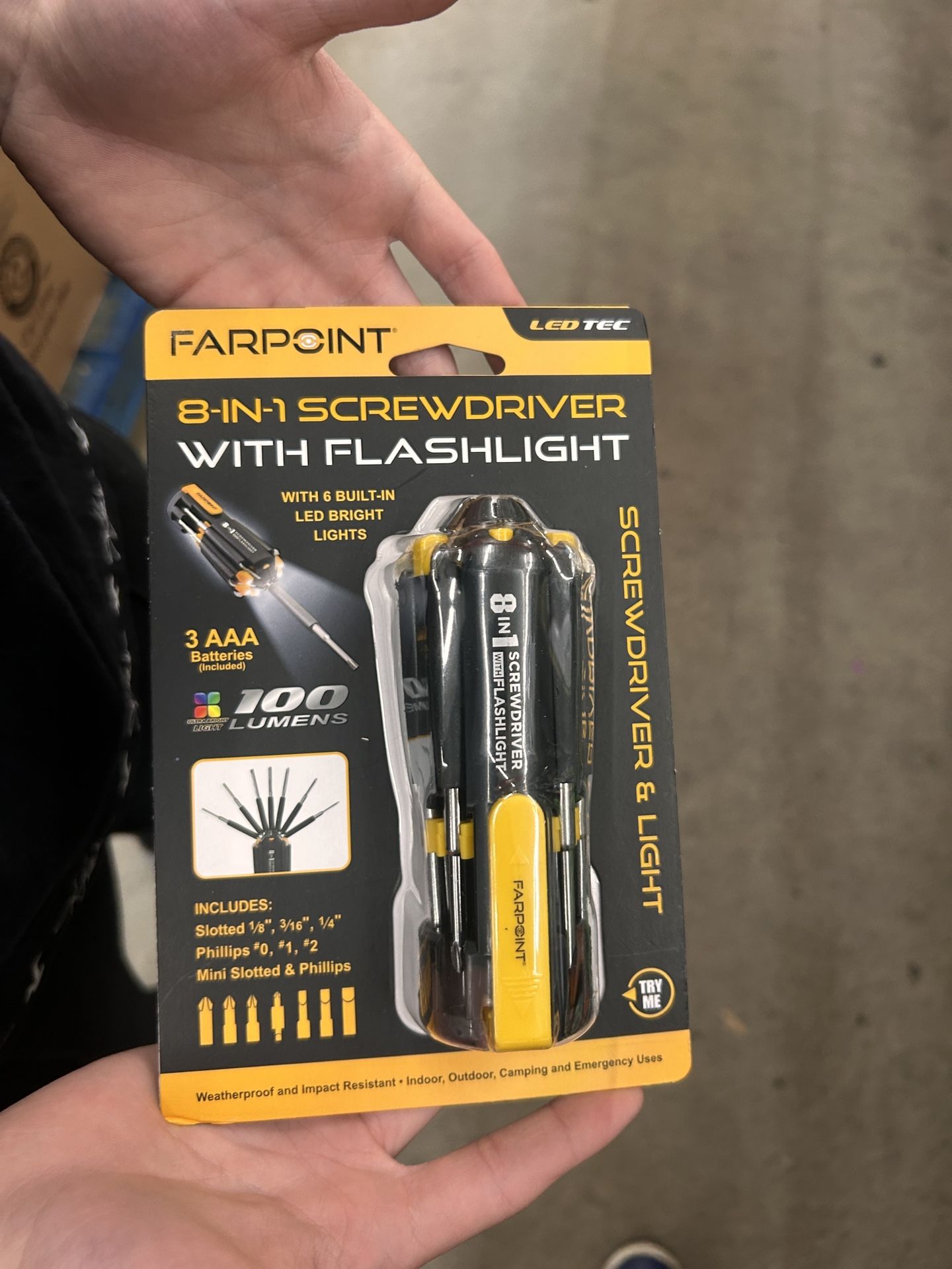 8 In 1 Flashlight Etc Tool Kit