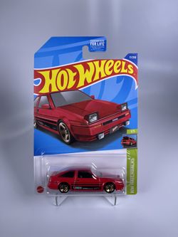 Hot Wheels Red Toyota AE86 Sprinter Trueno