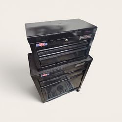 ​🛠️ Craftsman 2-Piece Rolling Tool Box Combo – Black