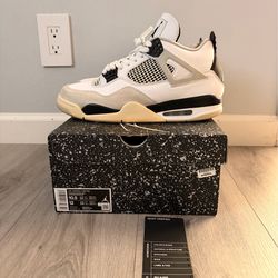 Air Jordan 4 “Military Black” (USED & YELLOW SOLES) - Size 10.5