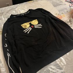 Karl Lagerfeld Cute 🥰 Cat 🐱 Sweater !!!! 