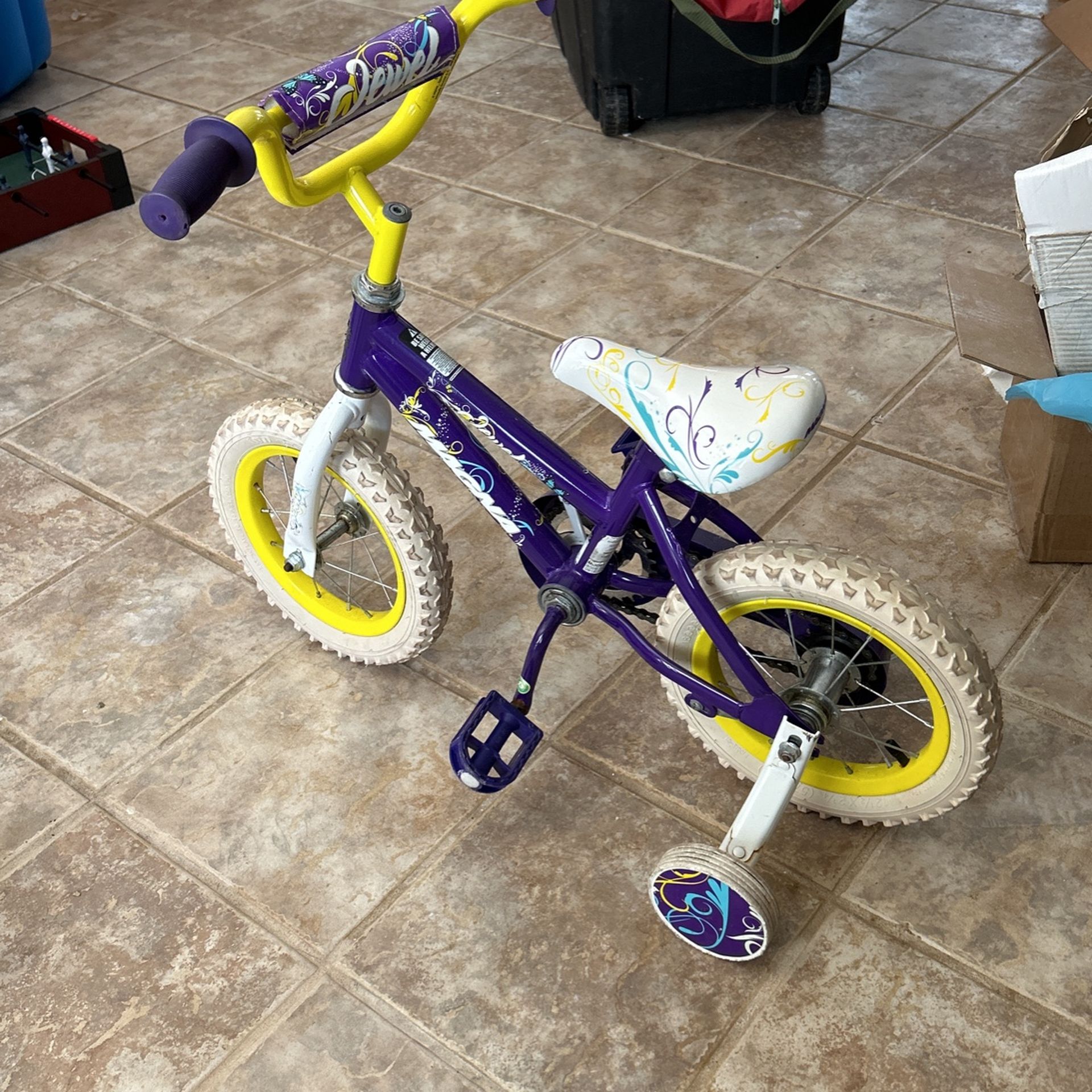 White And Purple Bike