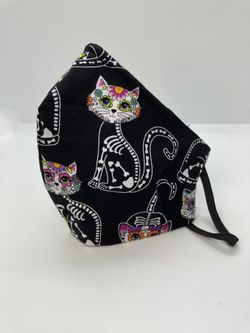 Cat skull face mask