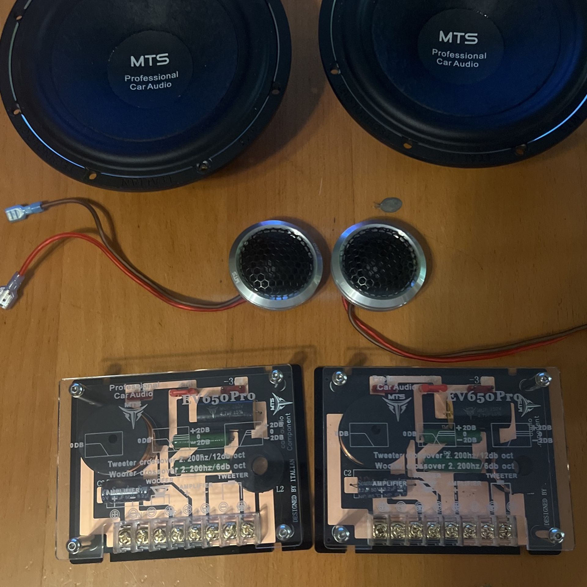 MTS Pro Audio 6.5” Component Speaker Set