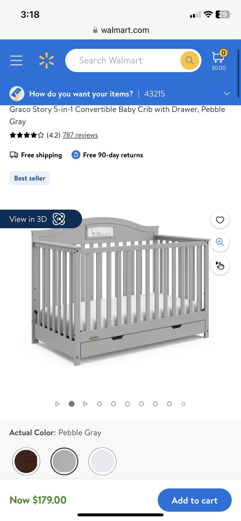 Story Convertible Crib With Drawers