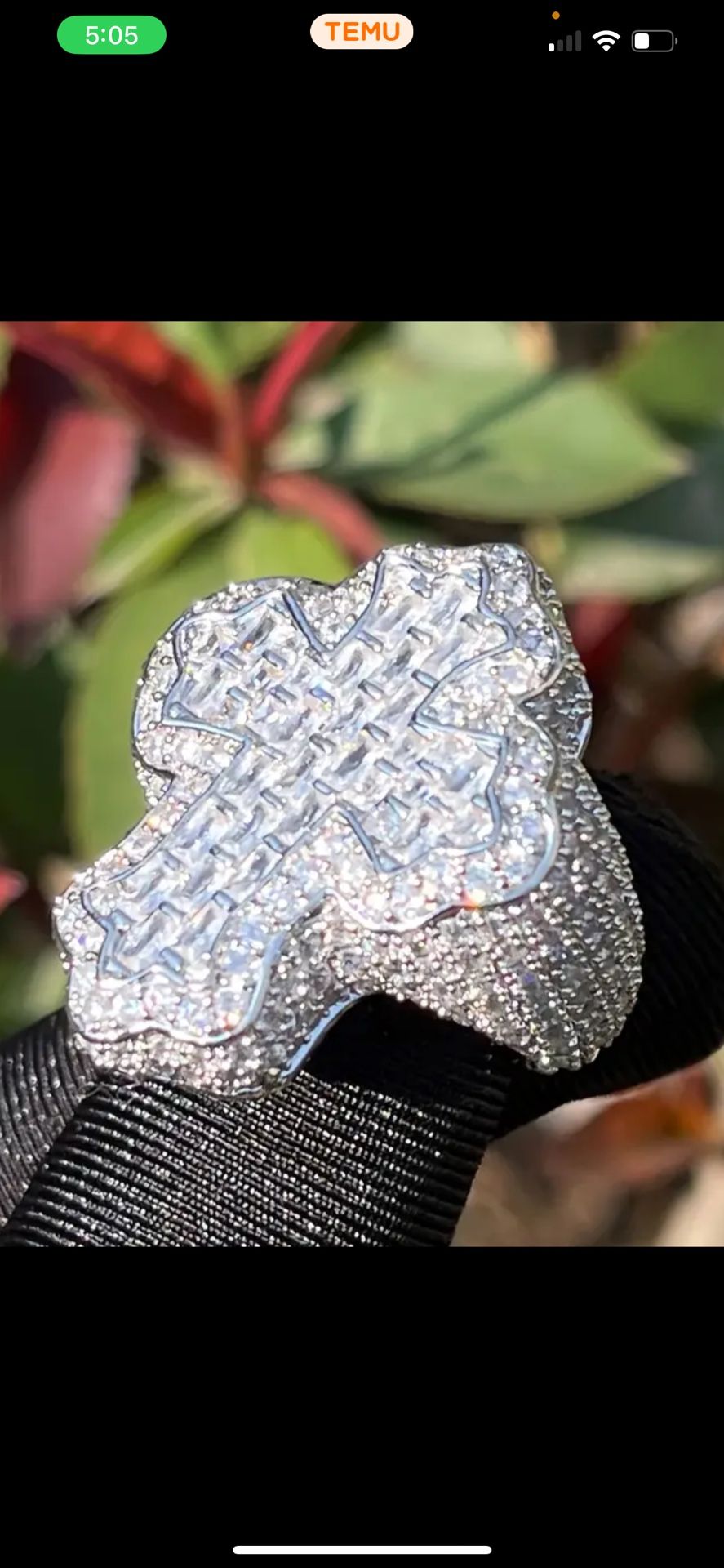 Men’s Cross Ring Size 11
