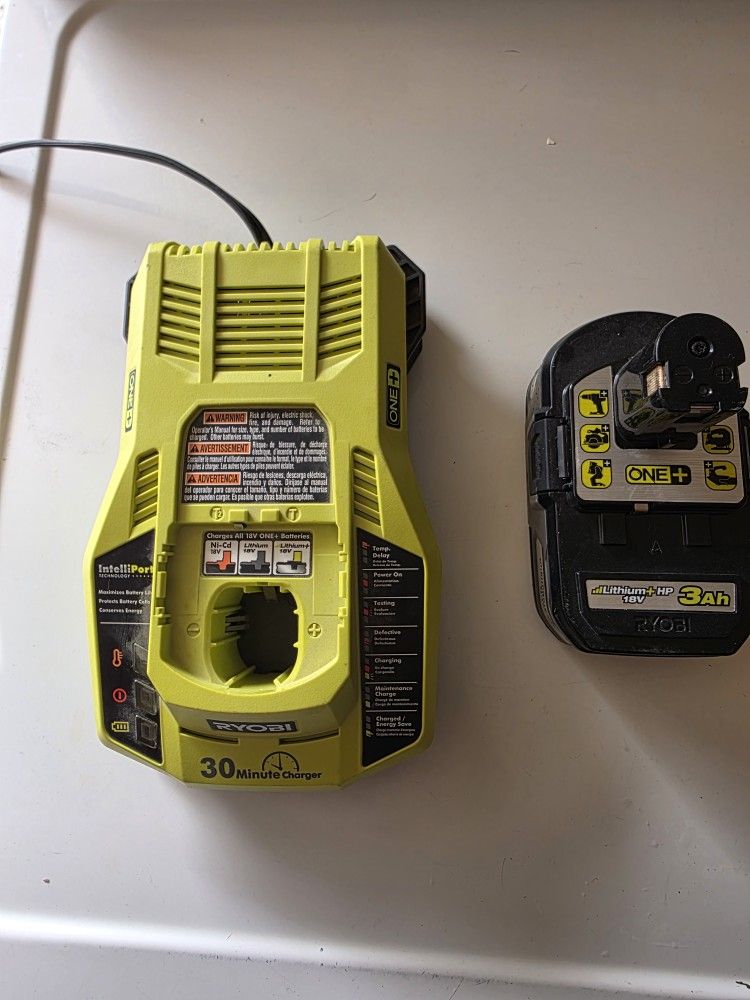 Ryobi Battery And Charger 