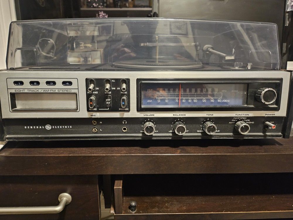 **RARE***Vintage GE 8 Track Record Music System