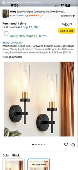 Battery Operated Wall Sconces