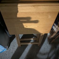 Vintage '90s Lightwood TV Trays