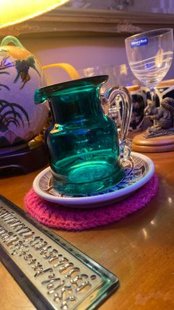 Glass Blown Creamer 