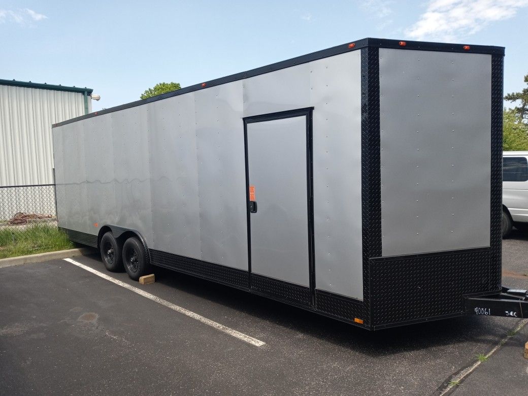 8.5x26ft Enclosed Vnose Trailer Brand New Car Truck ATV UTV SXS RZR Motorcycle Bike Hauler Moving Storage Cargo Traveling