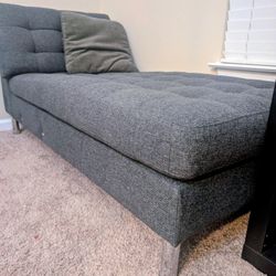 Upholstered Chaise Lounge / Office Seating – Good Used Condition