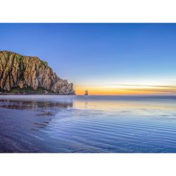 Morro Rock Beach Sunset Print – California Coastal Fine Art Photograph (11x17) - Home Decor - Office Decor