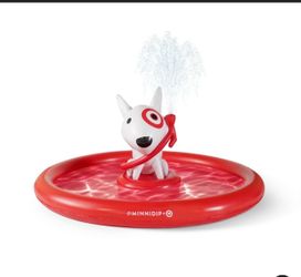 MINNIDIP Target Fountain Bullseye: PVC Outdoor Play Sprinkler for Kids