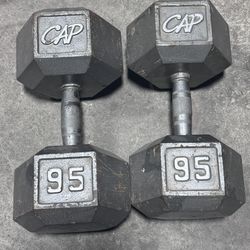 CAP 95 Lbs Cast Iron  Dumbbells