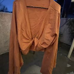 Plus Size Crop Shirt 2x