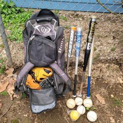 Used baseball equipment