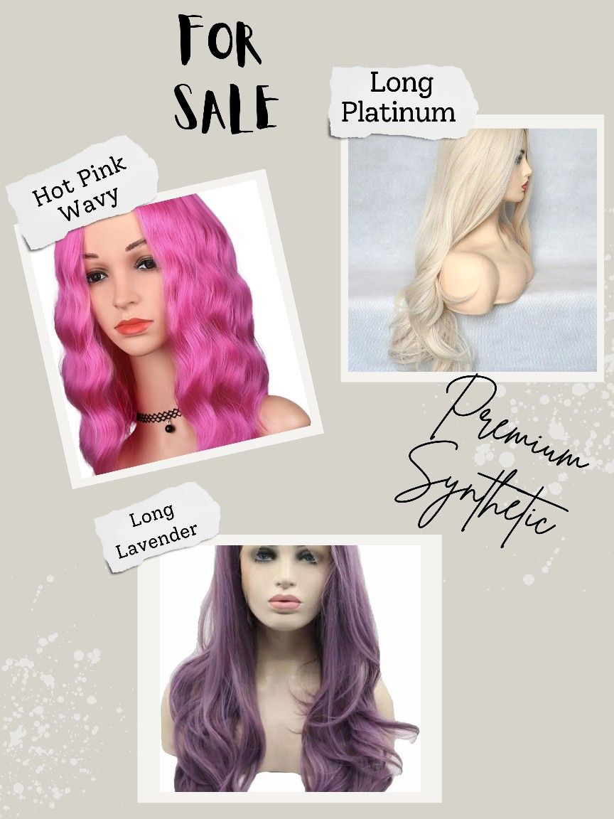 Premium Synthetic Wig Bundle (Free Wig Brush & Comb)