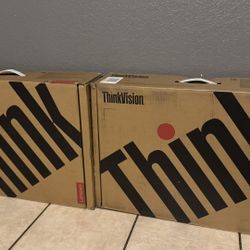 2 lenovo thinkvision t24i-30 lcd monitor