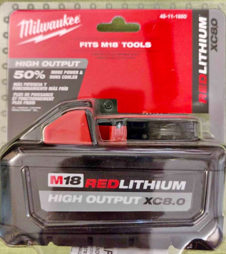 Milwaukee High Output 8.0 Battery