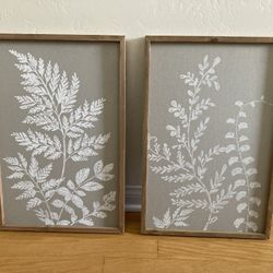 2 Leaf Motif Prints