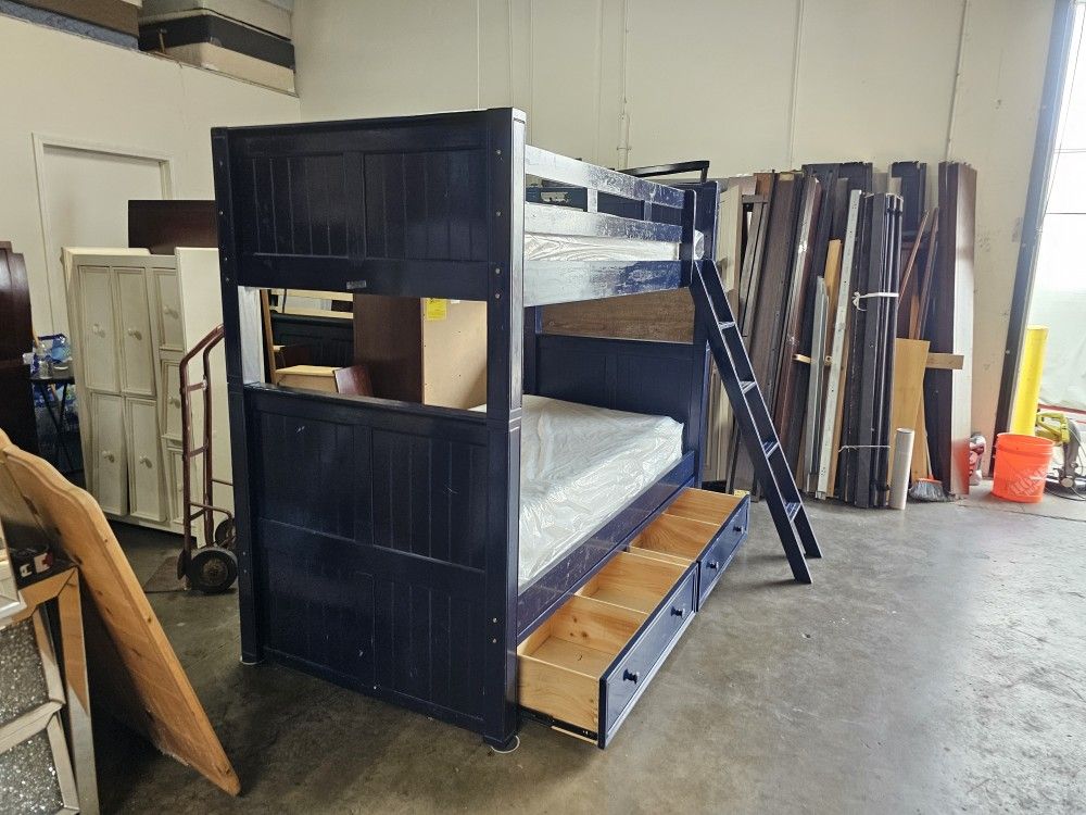 Twin Bunk Bed And Mattress