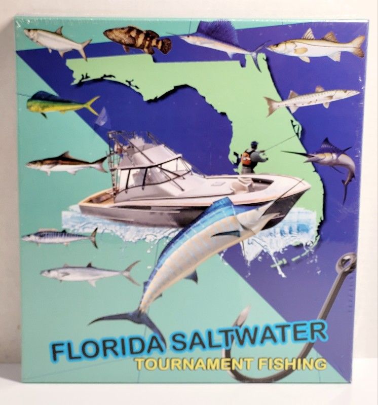 New Sealed Vintage 1992 Florida Saltwater Tournament Fishing Board Game Blemish Front plastic seal has a small tear. See Pics. The image shows the pac